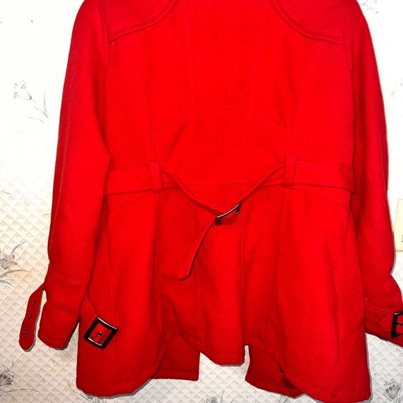 Red Pea Coat - Picture 5 of 5